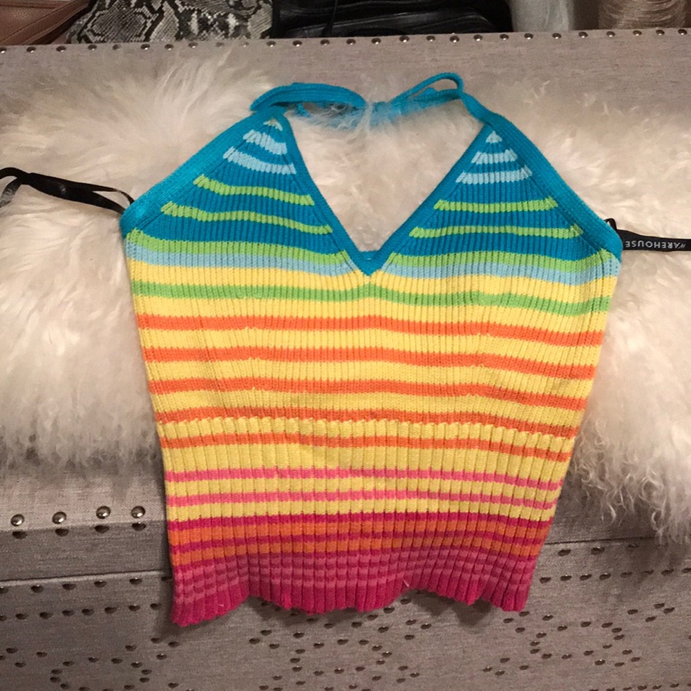 Warehouse halter sweater